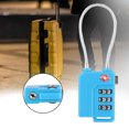 thumbnail image 3 of No Keys Tsa21100 Light Weight Tsa Customs Code Lock, 3-Digit Tsa Steel Wire Lock, Steel For Travel Suitcase Luggage, 3 of 8