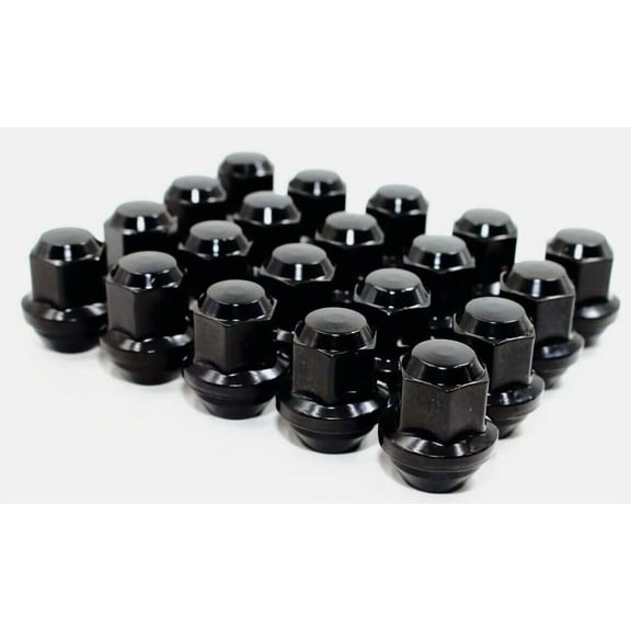 CWA 20 OEM Factory Lug Nuts Black Compatible with Ford Lincoln 12x1.5 Fusion Focus Escape MKZ