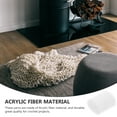 thumbnail image 3 of Carpet Embroidery Yarn Crocheting Rug Yarns DIY Wool Craft Set White Acrylic Child 20 Rolls, 3 of 6