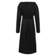 thumbnail image 3 of Bathrobes For Men,resort Hotel Home Spa Terry Robe Fleece Robe Plush Long Hooded Bathrobe, 3 of 5