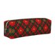thumbnail image 1 of Disketp Christmas Plaid Flower Estuche de Lápices de Cuero con Cierre, Estuche Compacto para Papelería, Bolígrafos y Accesorios Pequeños, 1 of 7