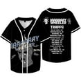 thumbnail image 2 of Jay Wheeler 2024 TRAPPii Tour Merch Baseball Jersey Shirt V-Neck Women Men Short Sleeve Streetwear Clothes, 2 of 3