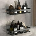 thumbnail image 1 of Caddy de Douche Élégant, Étagère de Rangement Multifonction en Acier Inoxydable Antirouille, Design Compact Assure Hygiène et Organisation, Structure Creuse de Drainage Étanche pour Salle de Bain, 1 of 5