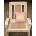 thumbnail image 2 of Pink Check Themed Fabric Decorative Pillow, 2 of 2