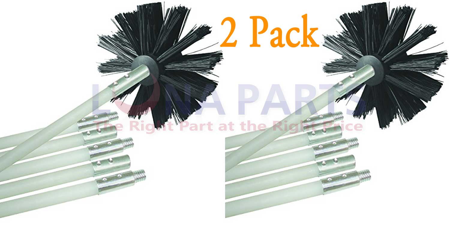 Dryer Duct Cleaning Kit Lint Remover Tube Pipe Clean Chimney Flue Sweep Brush RS 