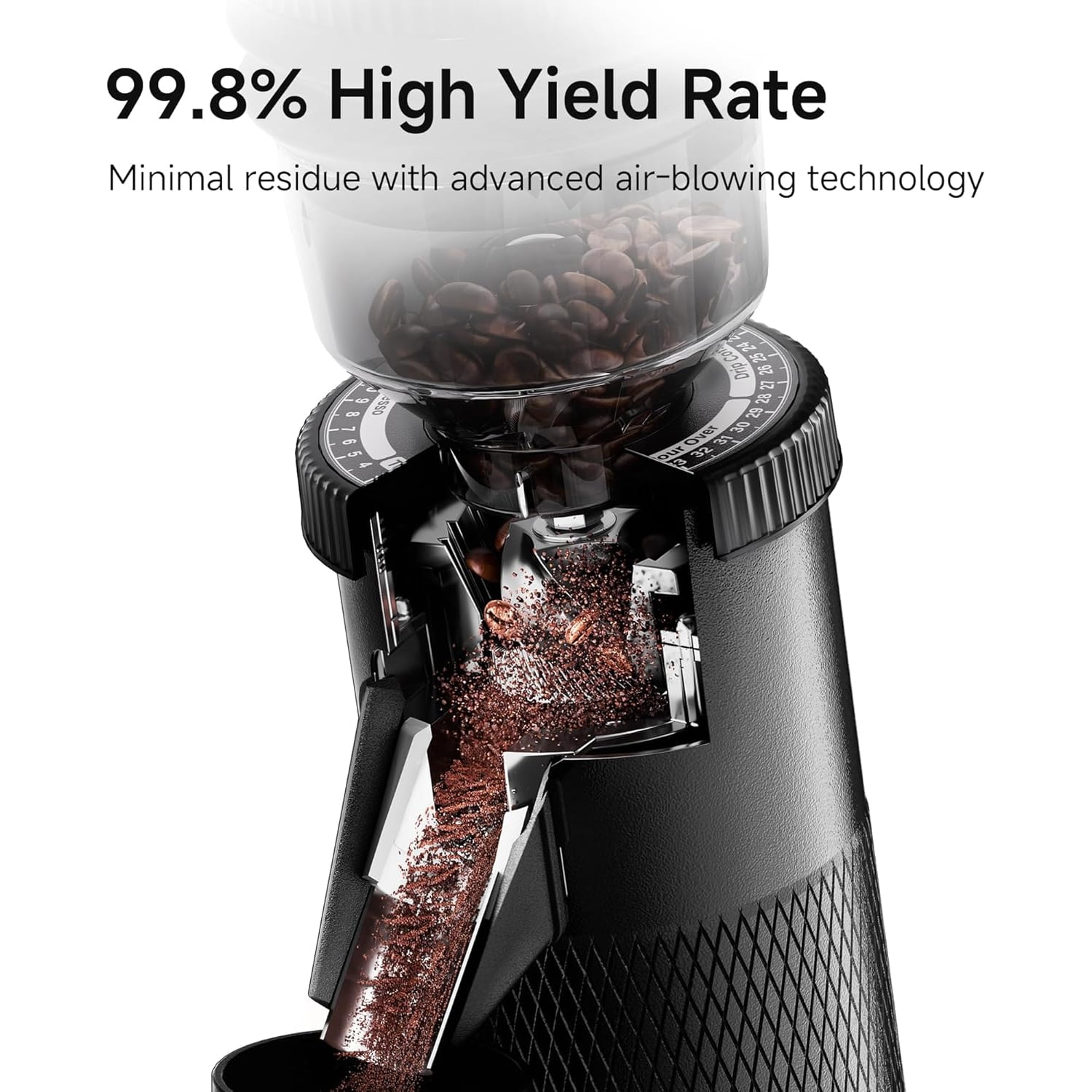 HiBREW G5 48mm Conical Burr Electric Coffee Grinder with Conical Burr
