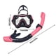 thumbnail image 2 of Gafas de buceo con dos tubos de respiración y montura grande de gel de sílice para hombre y mujer., 2 of 6