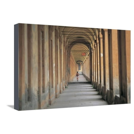 - Arcade of a Building, Portico San Luca, Bologna, Emilia-Romagna, Italy Stretched Canvas Print Wall Art