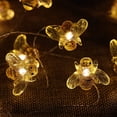 thumbnail image 3 of Cadena de luz decorativa de abeja, 16.4 pies 20 luces de hadas de abeja de alambre de cobre LED, adecuado para varios proyectos de decoración Zhivalor WMZY-1097, 3 of 4