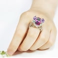 thumbnail image 1 of WREESH New Design Color Diamond Jewelry Anniversary Gift Wedding Band Engagement Rings, 1 of 5