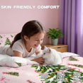 thumbnail image 6 of Yspwyqan Pink Christmas Tree Queen Size Comforter Set, 3 Piece Soft Bedding Set with 1 Comforter 2 Pillow Shams for Winter Holiday Girls Bedroom Decor, 6 of 7