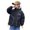 Black, variant on Odeerbi Kids Boys Girls Hooded Puffer Jacket Winter Coats Thermal Padded Coat Down Jacket Warm Clothes 5-16 Years Kids Fashion Long Sleeve Hoodie Outerwear Heavy Coat Blue