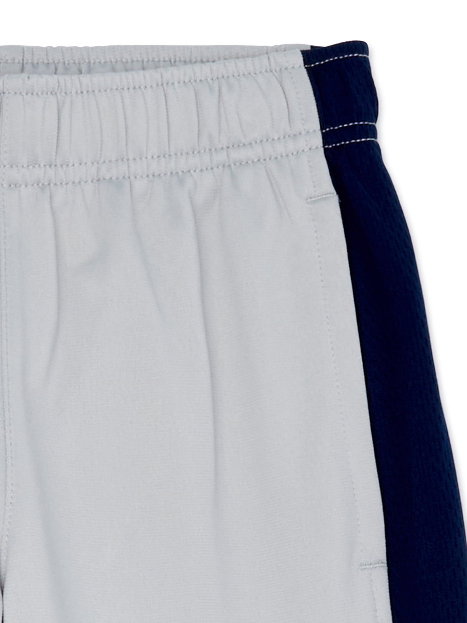 Athletic Works Track Straight-Leg Mid Rise Pant (Little Boys), 2 Count, 2 Pack