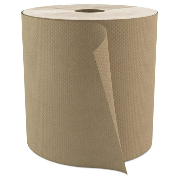 Select Roll Paper Towels, 1-Ply, 7.9" X 800 Ft, Natural, 6/carton | Bundle of 5