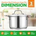 thumbnail image 2 of NutriChef Casserole en Acier Inoxydable 3 Pintes Qualité Alimentaire 18/8, 2 of 7
