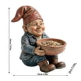 thumbnail image 3 of Outdoor Resin Bird Feeder Dwarf Labor Garden Art Bird Feeder for Courtyard Balcony Garden, 3 of 5