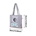 thumbnail image 2 of Shoulder Pet Carrier Bag Head-Out Design Tote – 14.96" x 14.96" Breathable Cat & Small Dog Carry Bag for Travel & Outings Grey, 2 of 3