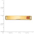 thumbnail image 2 of 14K Yellow Gold Epoxy Enameled Medical ID Off Ctr Plate # 818, 2 of 5