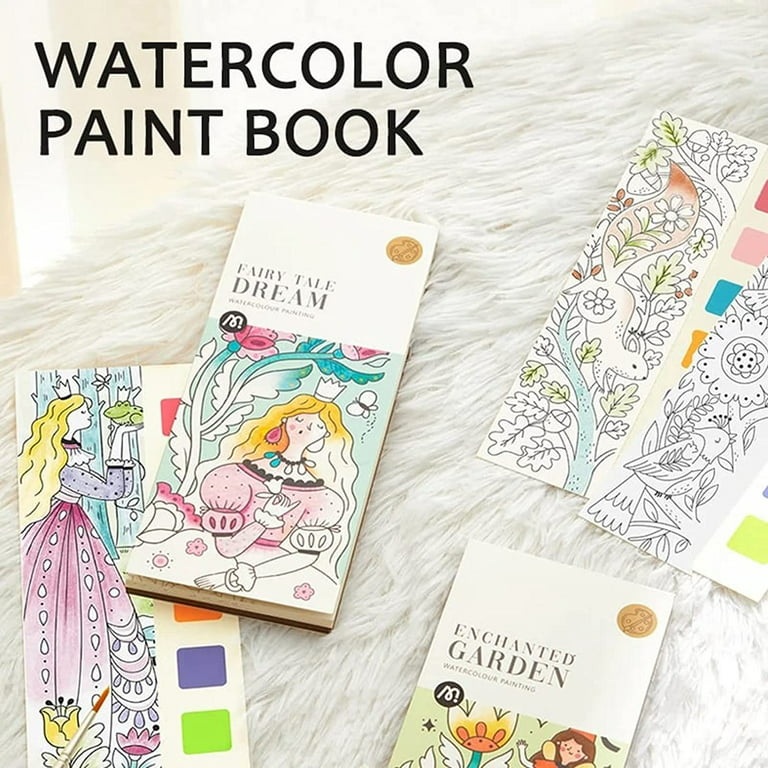 Deals！Loyerfyivos Pocket Watercolor Painting Book for Kids