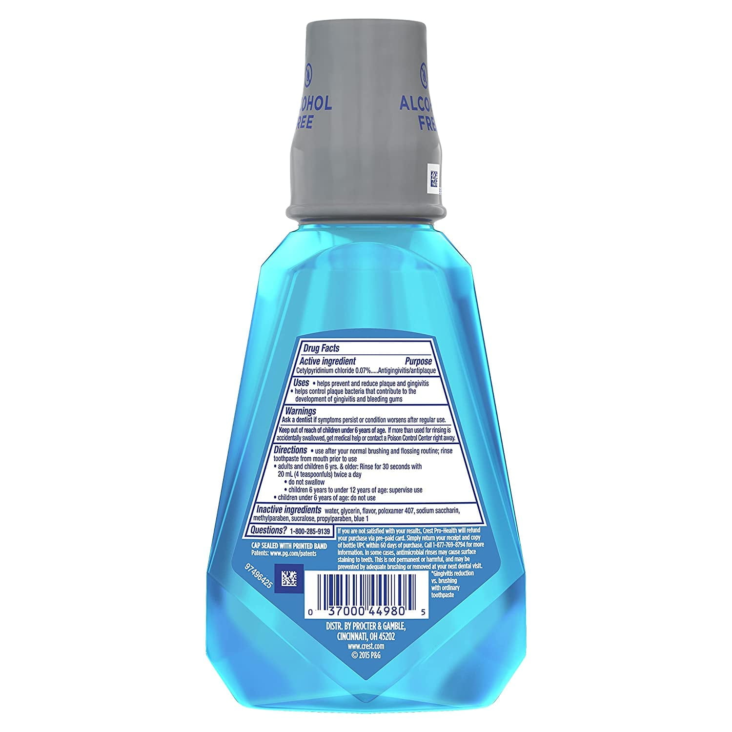 Crest Pro-Health Multi-Protection Mouthwash, Clean Mint 8.4 oz, Pack of 3