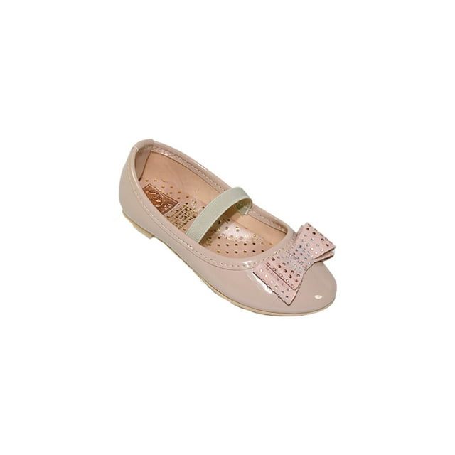 FLAT BALERINA CASUAL VESTIR LEON MUJER DAMA BEIGE CHAROL 2040 LEON 2040p