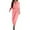 Pink, variant on Long Sleeve Jean Jumpsuits Women Women Elegant Long Sleeve Casual Long Wide Pants Jumpsuits With Pockets Belt