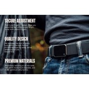 Groove Life Black Web Belt with Carbon Fiber Buckle, One Size Fits Most
