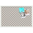 thumbnail image 2 of PinPix 34x22 Custom Cork Bulletin Board Argyle Beige Poster Board Has a Fabric Style Canvas Finish, Framed in Argyle Beige, by ArtToFrames (PinPix-637), 2 of 6