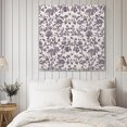 thumbnail image 5 of Wall Art Prints, Farmhouse Purple Framed Canvas Prints for Bedroom Living Room Bathroom Office, Vintage Flower Leaf Botanical Plant Gallery Wrap Wall Art Poster for Gifts Home Decor 28"x28", 5 of 9