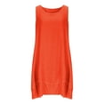 thumbnail image 5 of Ovbmpzd Women's Casual Dresses Plus Size Sleeveless Orange Midi Dress Knee Length Dresses Sundresses for Women Over 50 XXL, 5 of 6