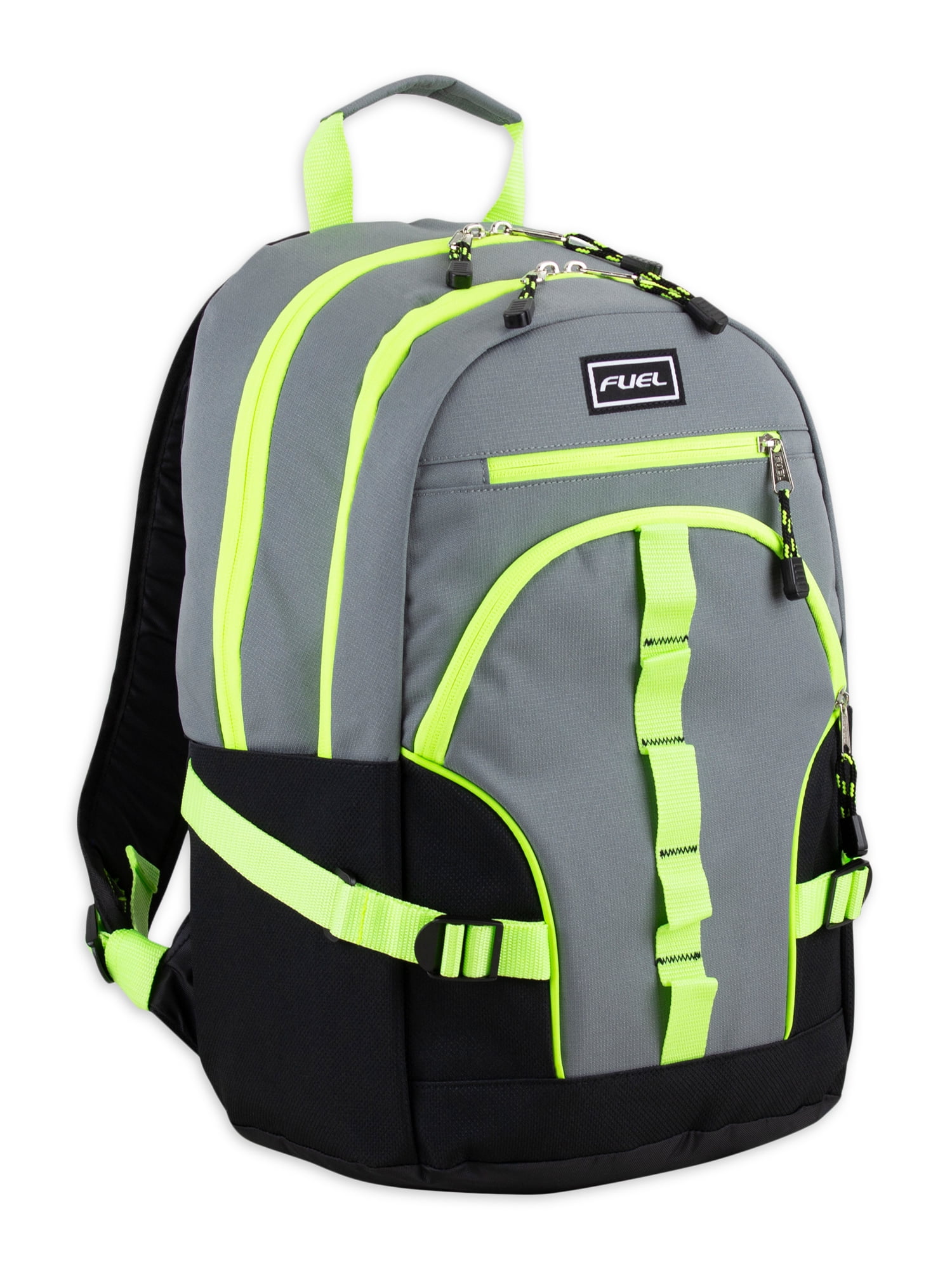 Fuel Unisex Multipocket Dynamic Active Backpack, Gray Neon