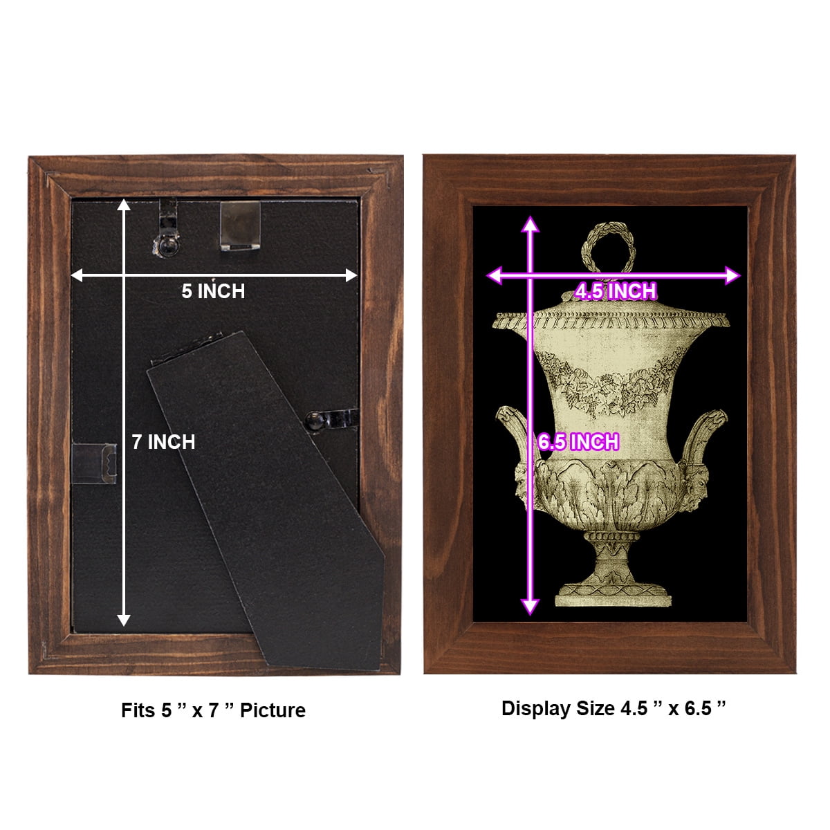 Garden Antiquities III -Framed Print w/glass-Chestnut