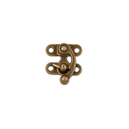 - Realeather Swing Bag Clasp Antique Brass Small Leathercraft Hardware 1306-01
