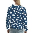 thumbnail image 7 of Sikiie Cute Goose On Blue Sky Women's Casual Hoodies Long Sleeve Lightweight Pullover Tops Loose Sweatshirt-XX-Large, 7 of 7