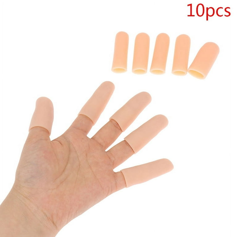 10pcs/set Silicone Gel Tube Hand Bandage Finger Protector Pain Relief Thumb  C ~C