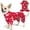 03# Xmas (Red), variant on KYEESE Valentine's Day Dog Pajamas, Soft Heart Print PJs for Small and Medium Dogs, 2XL