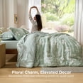 thumbnail image 2 of Juego de edredón Bedsure Oversize Queen con 7 piezas, diseño floral, 2 of 8