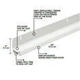 thumbnail image 3 of M-D Building Products 43816 36 in. White Vinyl L-Shape Screw-on Under Door Seal, 3 of 8