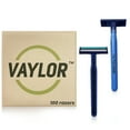 thumbnail image 1 of Vaylor 2 Blade Men's Disposable Shaving Razor, Shaving Inspiration - I'M THE MAN, 100 Count, 1 of 6