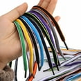 thumbnail image 3 of 2 Pairs 1/4" Oval Athletic Shoelaces 9 Colors Half Round Shoe Laces  - 51 inch / 130CM, 3 of 3