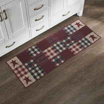 VHC Brands Connell Indoor Rug Rect 17x48, Polyester Area Rug, Accent Rug, Floor Decor, Connell Collection, Rectangle 17x48, Burgundy
