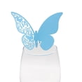 thumbnail image 4 of Tarjeta de lugar de mariposa cortada con láser, marca de mesa, copa de vino, tarjetas de nombre de papel para boda, cumpleaños, Baby Shower, suministros para fiestas, 10 piezas, 4 of 4