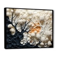 thumbnail image 2 of Designart "Collage Of Abstract Coral Blossoms I" Coastal Coral Under Water Floater Framed Wall Art Living Room, 2 of 5