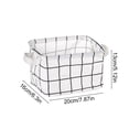 thumbnail image 3 of Hyknon Fabric Storage Basket with Handles, 7.9x6.3x5.1 Inch, Decorative Organizer Bins for Closet Bedroom Toys Books Home Organization, 3 of 6