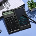 thumbnail image 4 of Foldable Calculator & 6 Inch LCD Writing Tablet Digital Drawing Pad 12 Digits Display with Stylus Pen Erase Button for Adults Home Office School Use, 4 of 7