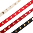 thumbnail image 3 of ELAYARD Valentine Heart Embossed Ribbon for Crafts and Home Decor, Polyester Assorted Colors, Perfect for Projects and Wrapping, 3 of 8