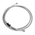 thumbnail image 1 of Motorbike Brake Pipe, Silver PVC 150cm/59.1in Length Motorcycle Brake Line  for Autocycle, 1 of 7