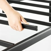 Best Price Mattress 14\ Metal Platform Bed Frame, Heavy-Duty Steel Slats, Black, King
