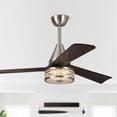 thumbnail image 5 of Parrot Uncle 52" Walnut Wood 3-Blade Crystal  LED Ceiling Fan with Remote, 5 of 5