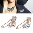 thumbnail image 4 of Rhinestone Brooch Pins, Perfect Gift Wear Easily Exquisite Workmanship Alloy Brooch  For Parties For Shopping For Meetings For Work Trips, 4 of 8